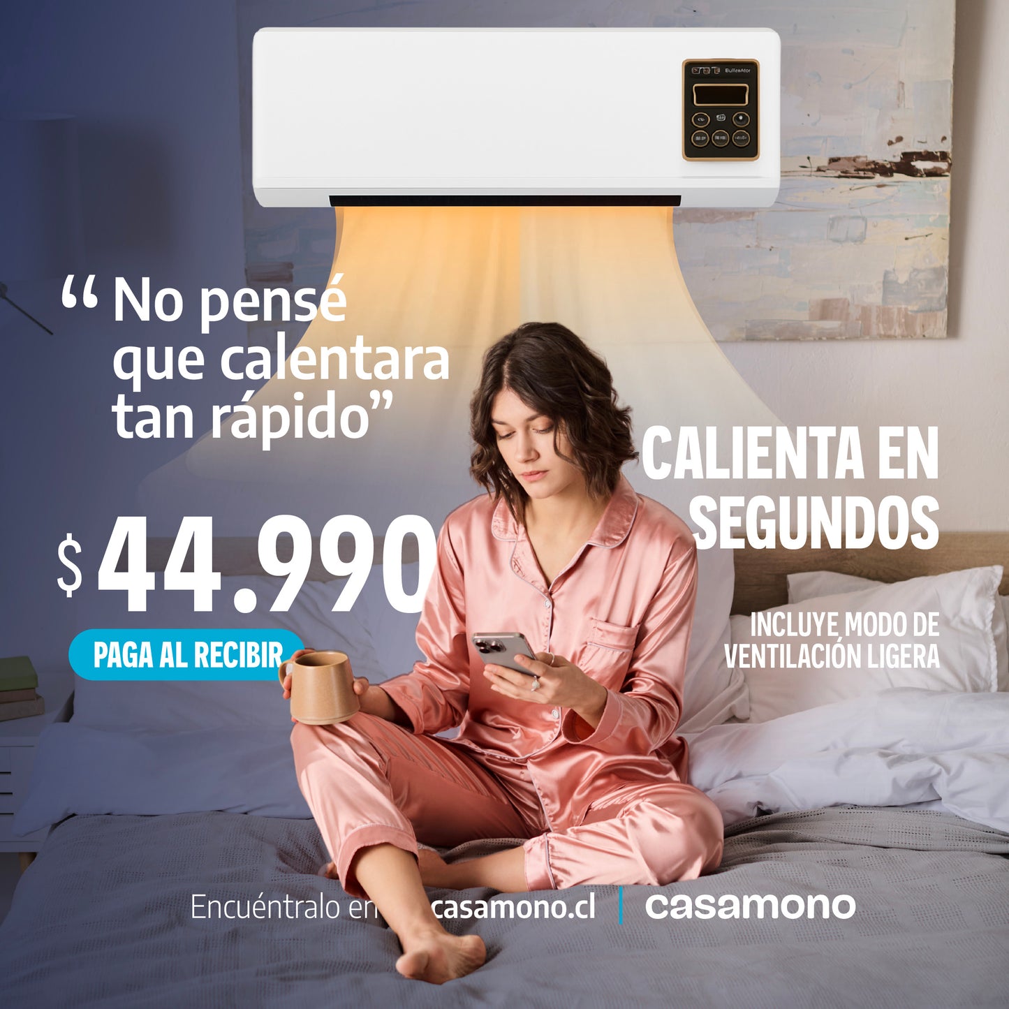 Calefactor Portátil | Con ventilación ligera