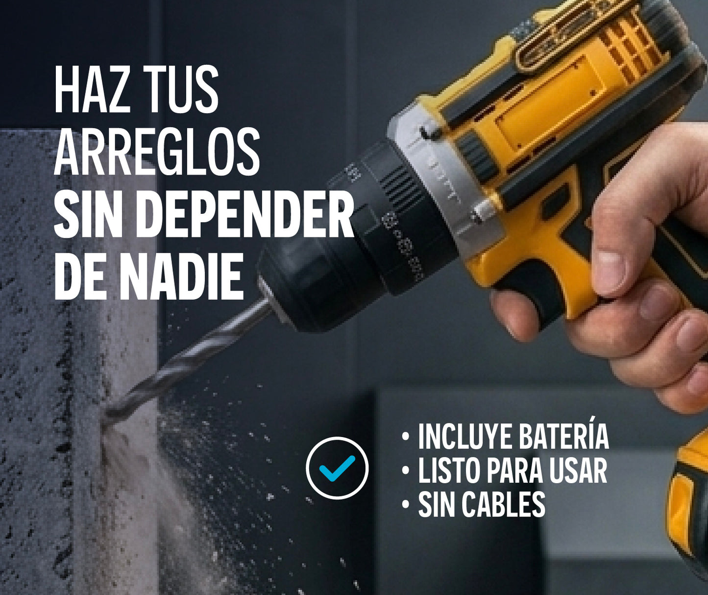 Taladro Inalambrico | Incluye 2 baterías